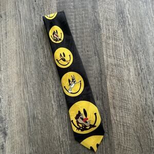 Vintage Looney Tunes Mania Tie 1996 Made In USA